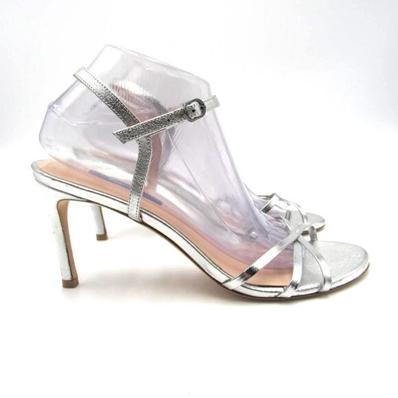 Stuart Weitzman Starla Metallic High-heel Strappy Sandals - Picture 2 of 7